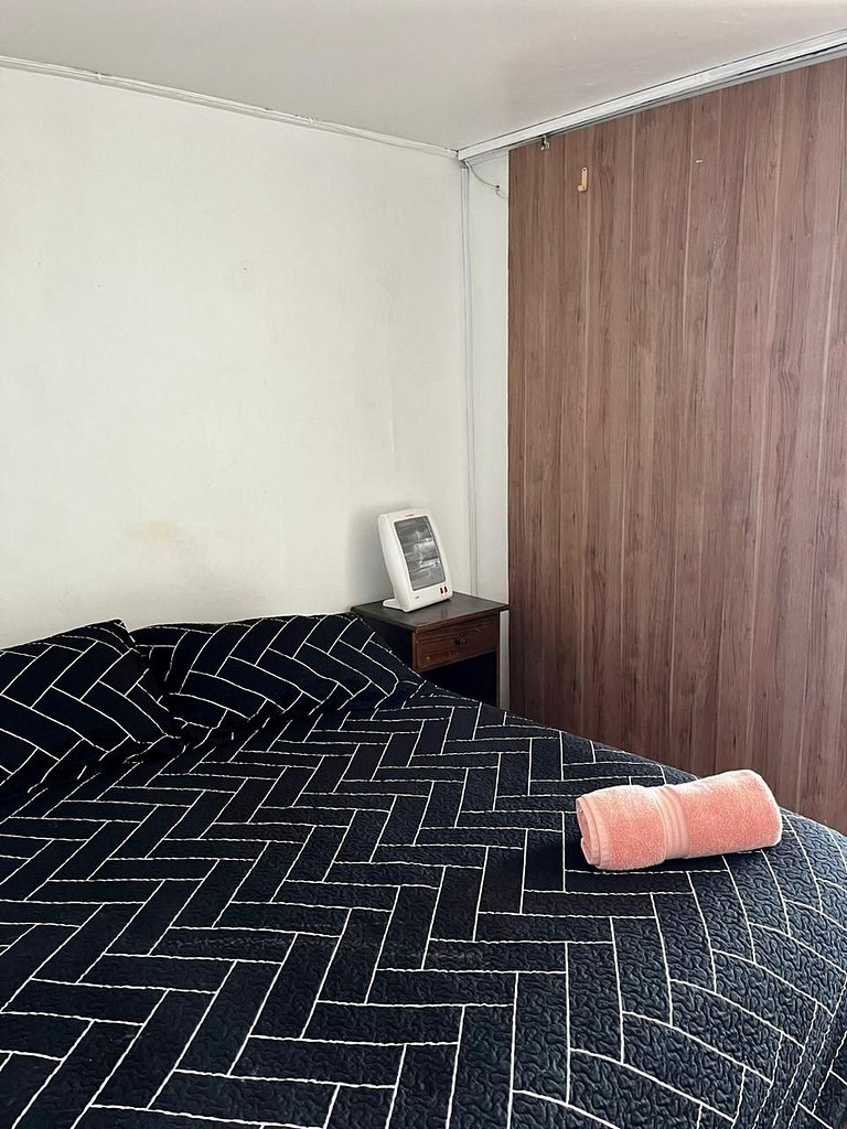 Departamento para 4 personas con vista al mar.