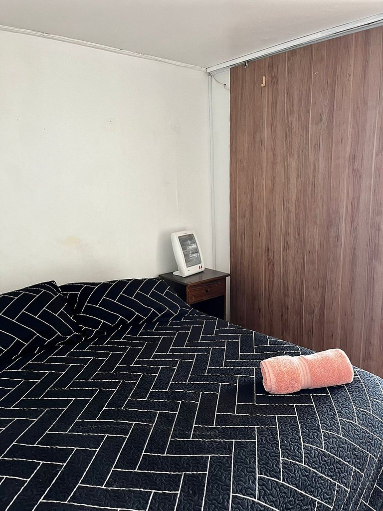 Departamento para 4 personas con vista al mar.