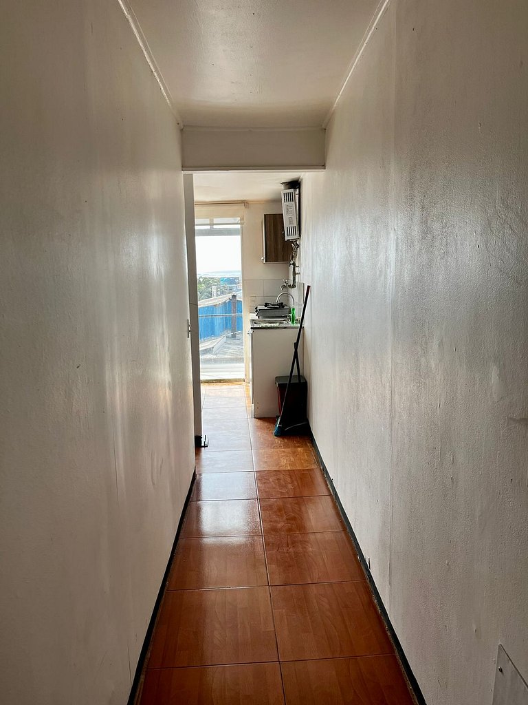 Departamento para 4 personas con vista al mar.
