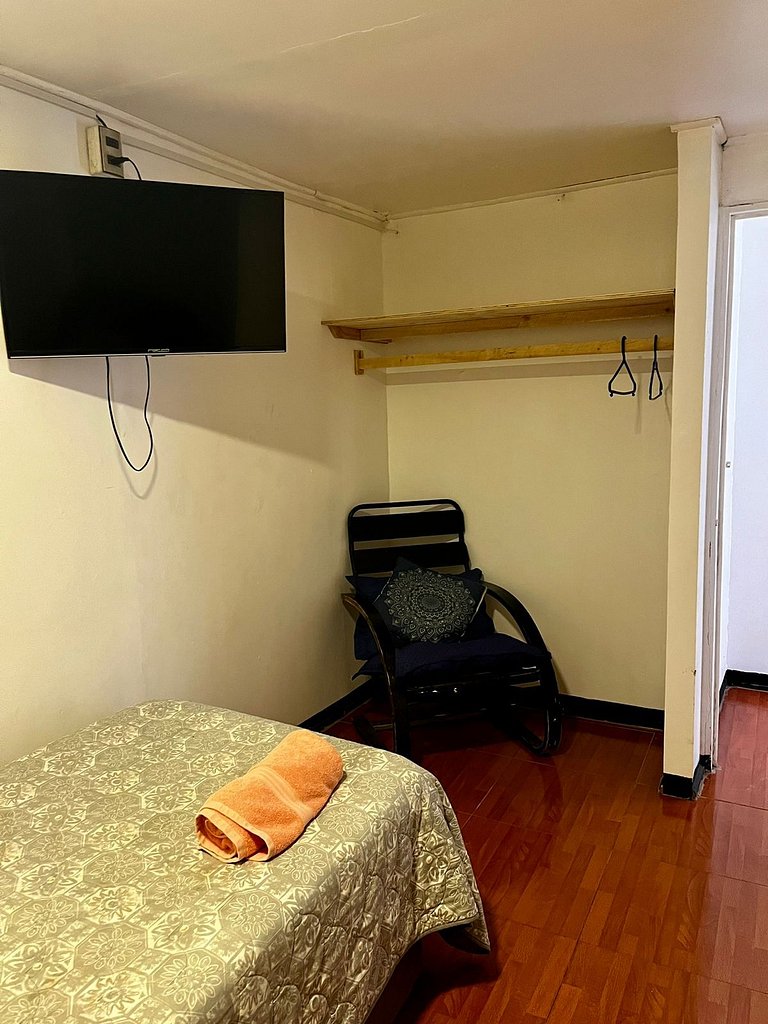 Departamento para 4 personas con vista al mar.