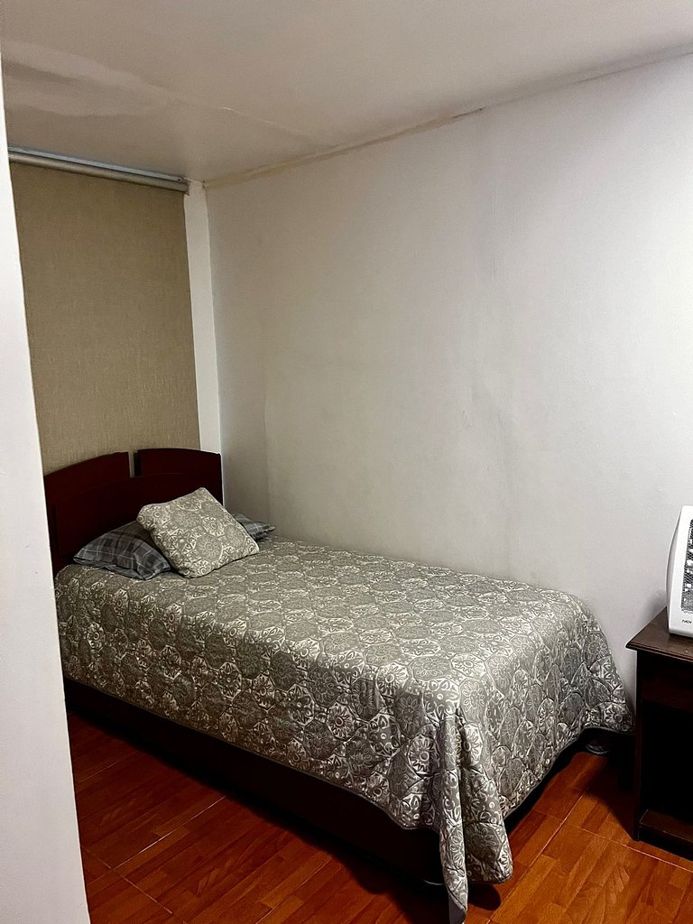 Departamento para 4 personas con vista al mar.