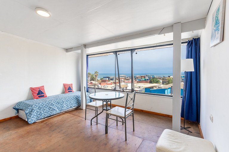Departamento para 2 personas con vista al mar