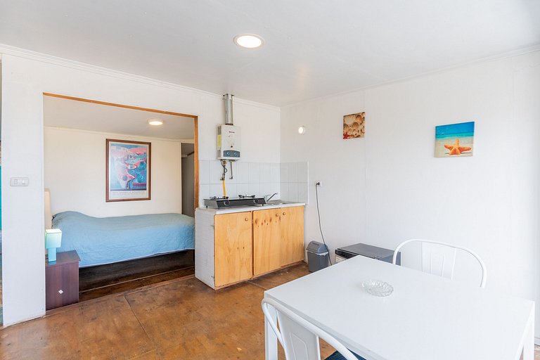 Departamento para 2 personas con vista al mar