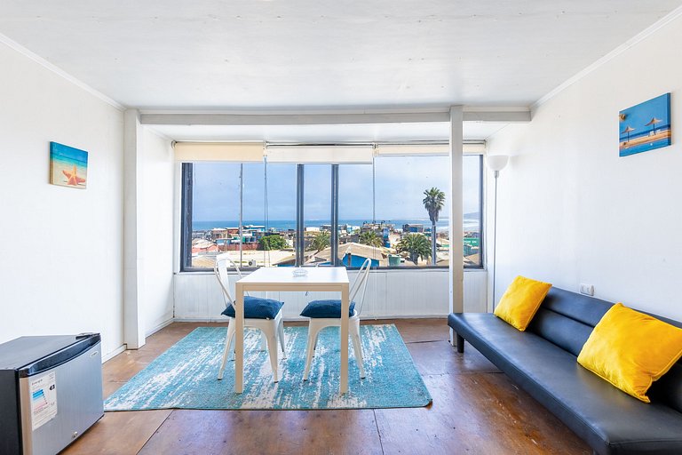 Departamento para 2 personas con vista al mar