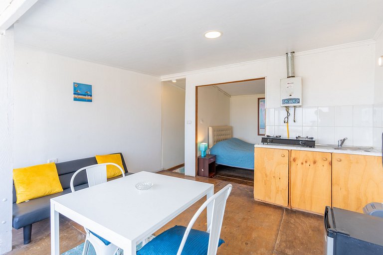 Departamento para 2 personas con vista al mar
