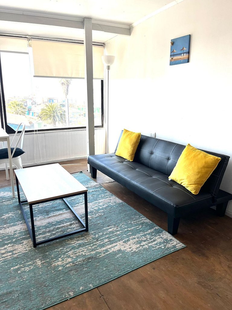 Departamento para 2 personas con vista al mar